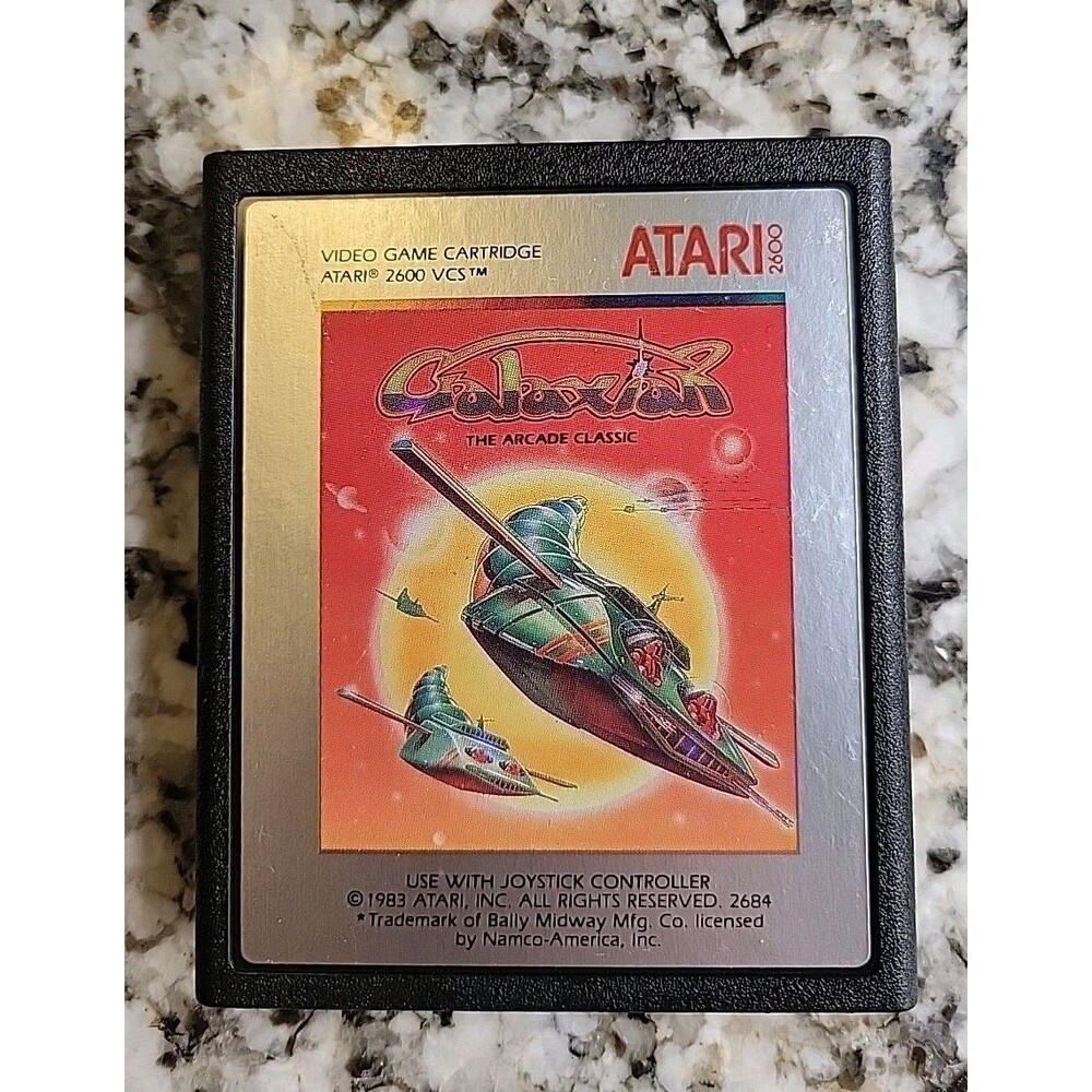 Galaxian - Authentic 1983 Atari 2600 Game Cartridge - Tested